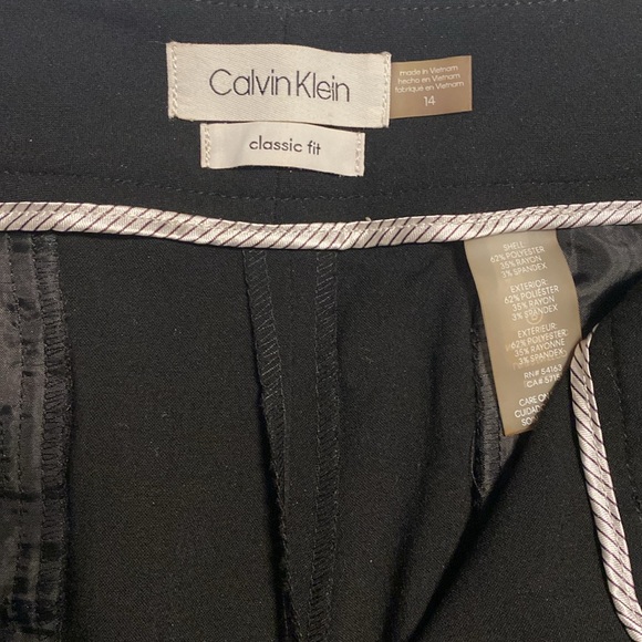 Calvin Klein Women’s Classic Fit Straight Leg Suit Pant - Picture 3 of 6